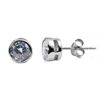 Cubic Zirconia Sterling Silver Earrings